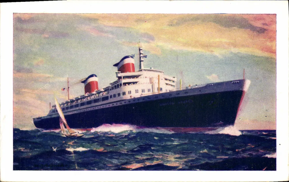 S.S. UNITED STATES — o maior e mais luxuoso navio de passageiros americano — editor STUDIOGRONE - Frente