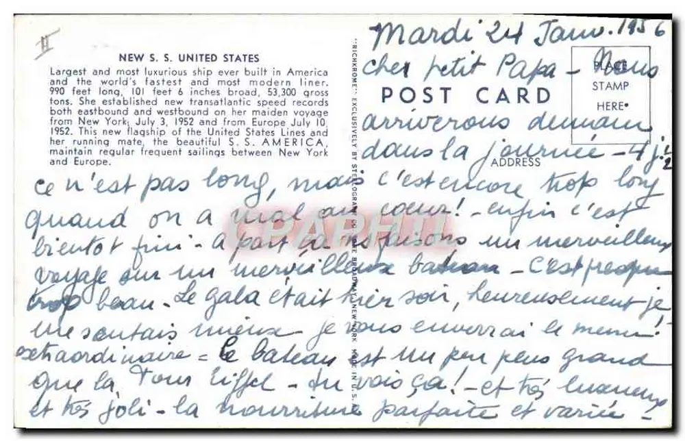 S.S. UNITED STATES — o maior e mais luxuoso navio de passageiros americano — editor STUDIOGRONE - Verso