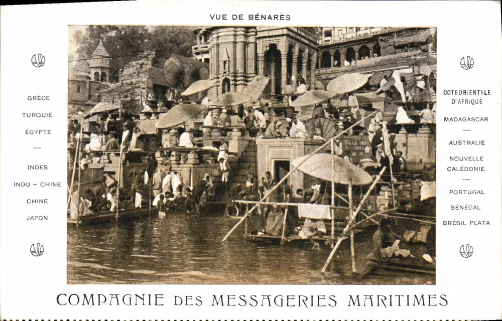 Ansicht von Benares — Compagnie des Messageries Maritimes - Vorderseite