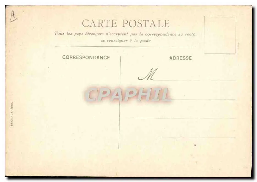 Le Château d'Ussé — vue d'après une aquarelle de M. Ruedolf — éditeur Messageries Maritimes - Verso
