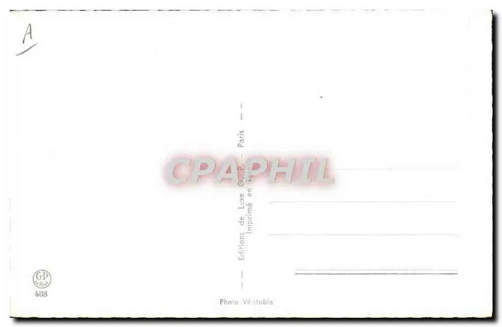 Nu sentado — estúdio — Éditions de Luxe, Paris, n° 408 - Verso