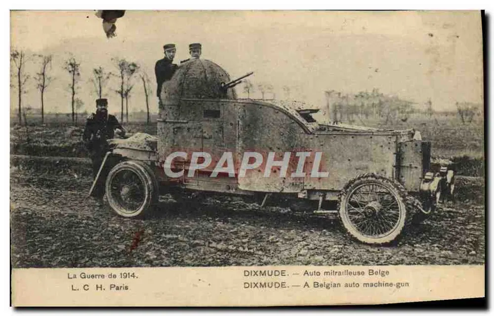 Dixmude — belgische Maschinengewehrfahrzeug — L. C. H. Paris - Vorderseite