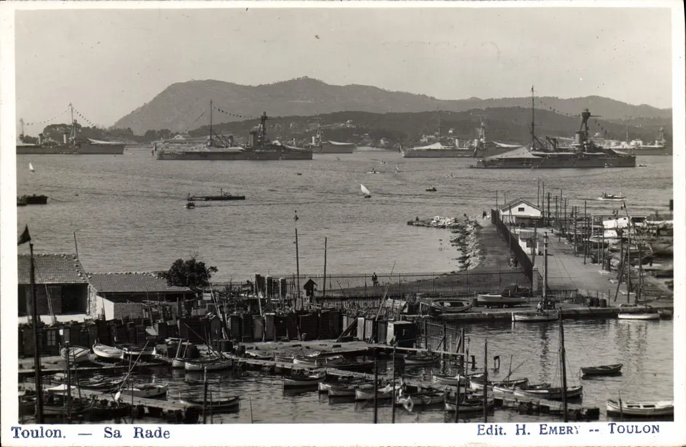 Toulon — Seine Bucht — Verlag H. EMERY — Toulon - Vorderseite