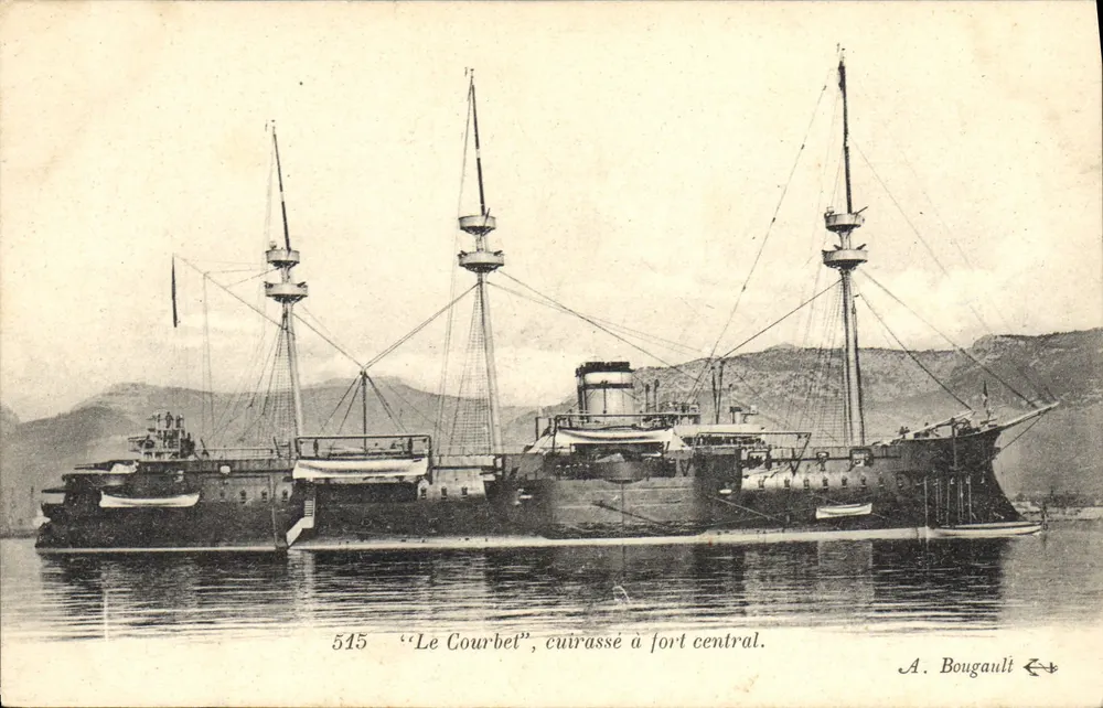 Le Courbet — Zentralbatterie-Feuerverzinkter — A. Bougault n°545 - Vorderseite