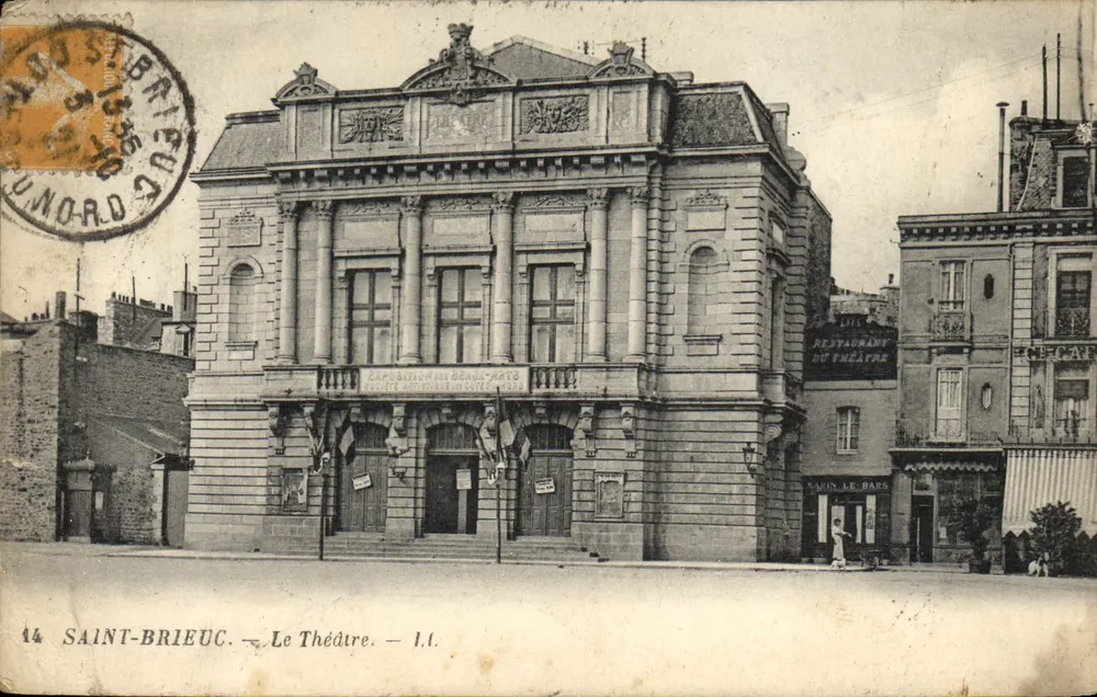 Saint-Brieuc — O Teatro — L.1. — Editor Lery Fils e Cie, Paris Vassailier - Frente