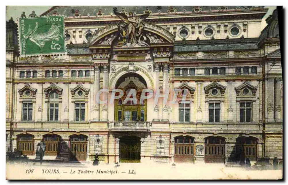 Tours — Il Teatro Municipale — LL. n° 198 - Recto