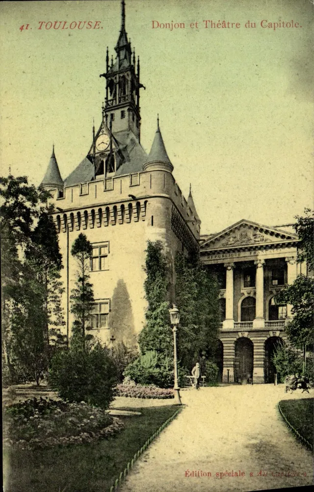 Toulouse — Torre y Teatro del Capitole — Edición especial en el Capitole - Anverso