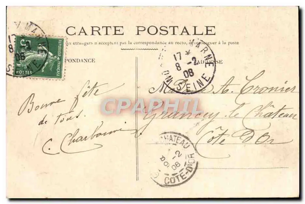 Le Perreux — Die Marne und die Insel der Wölfe — Verlag: L. T. Fotografie, Le Perreux - Rückseite