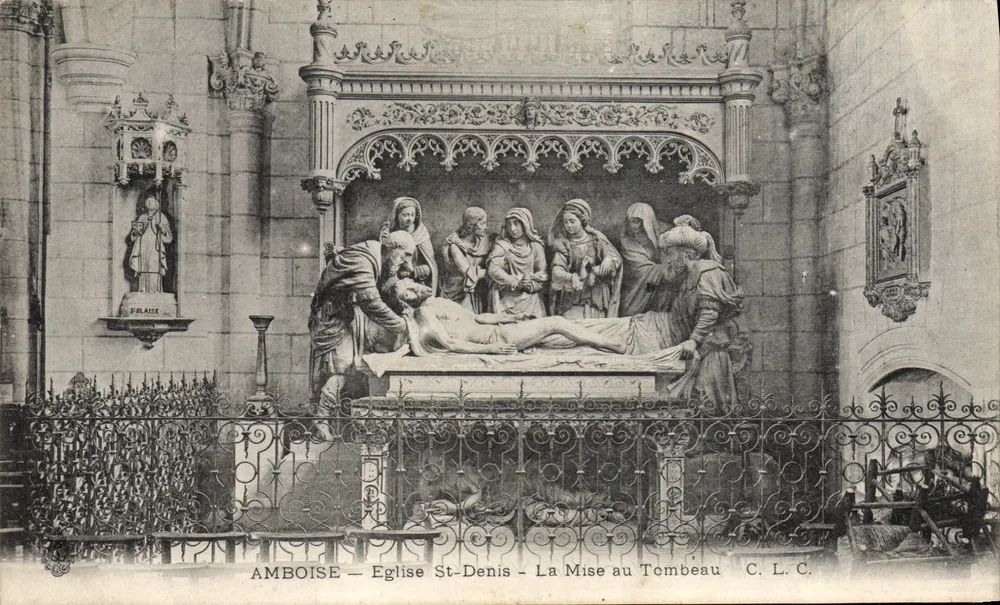 Amboise — Kirche St-Denis — Die Beisetzung — C. L. C. - Vorderseite