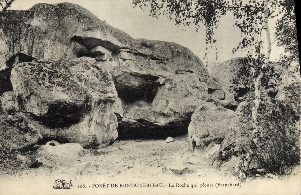 Wald von Fontainebleau — Der weinende Felsen (Franchard) — Nr. 108 - Vorderseite