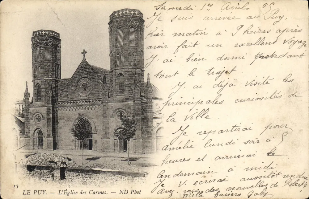 Le Puy — Die Kirche der Carmeliter — ND Phot, n°15 - Vorderseite