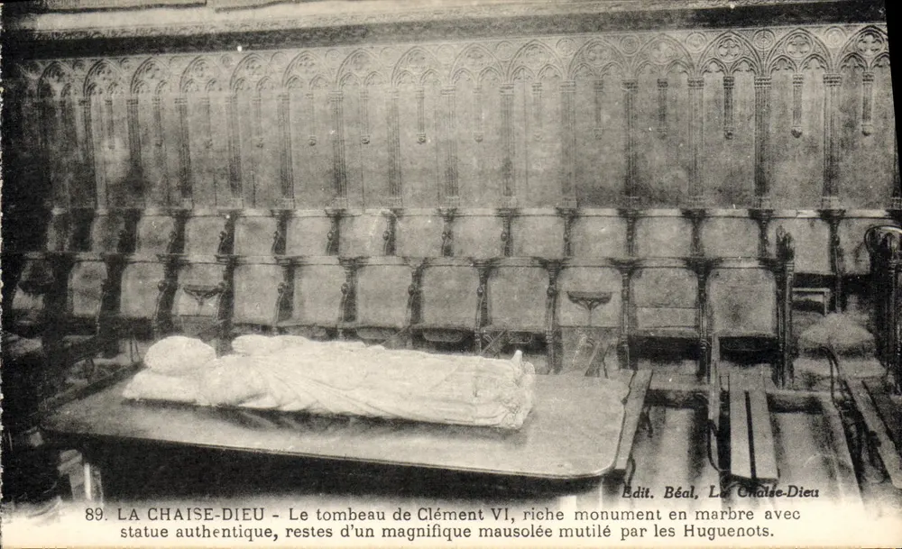 La Chaise-Dieu — Túmulo de Clément VI — Édit. Béal, La Chaise-Dieu - Frente