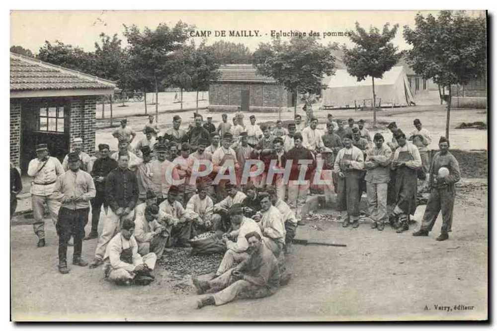 Campo de Mailly — Colheita de maçãs — A. Varry, editor - Frente
