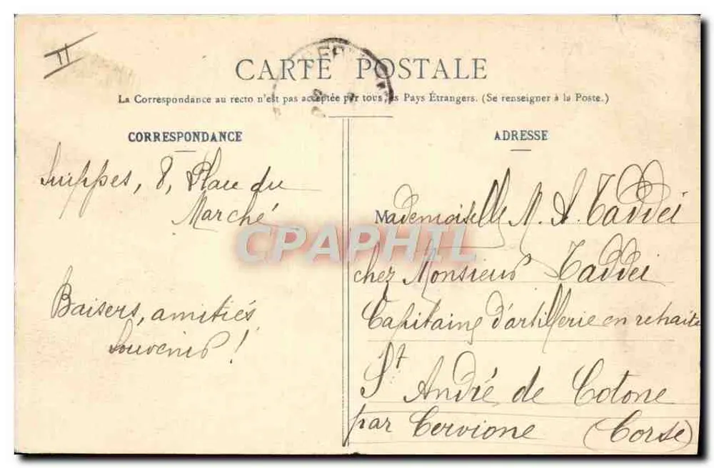 Auf dem Lager Châlons - Bei den Äpfeln — Serie 86 — Verlag Baudouin & Cie, Nancy - Rückseite