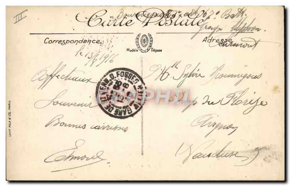 Vichy — Das Rennplatz — Allgemeiner Blick auf das Wiegen — C. Gonillar, Verlag - Rückseite