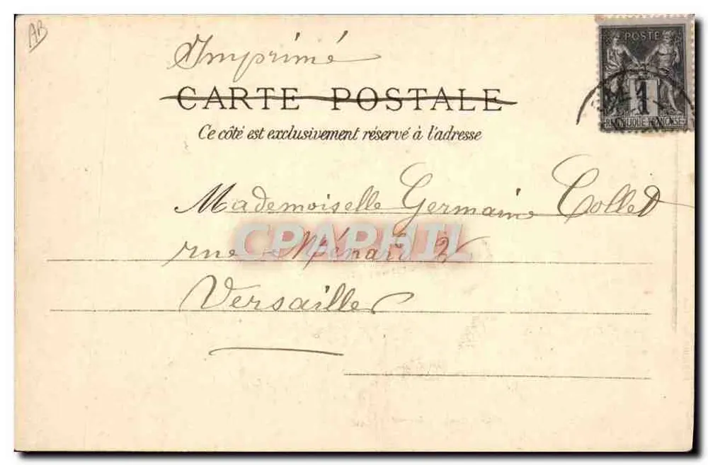 CAKN - O Campo de Corridas — J. BRESCHET, Edição em Caen, n° 164 - Verso