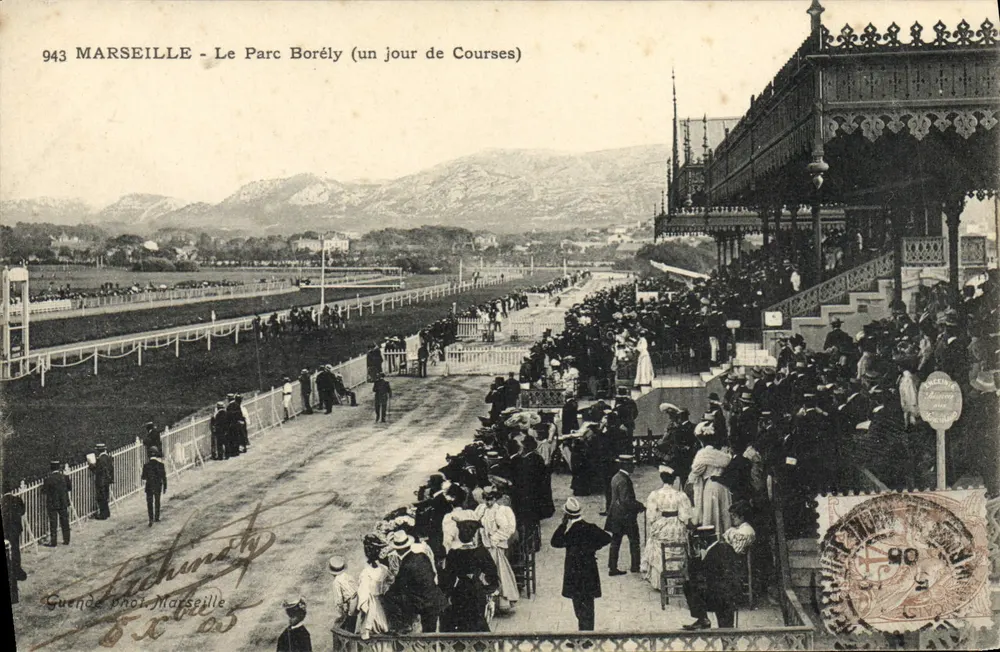 Marseille - Der Parc Borély (Ein Tag der Rennen) — Guende & Cie, Marseille, n° 943 - Vorderseite