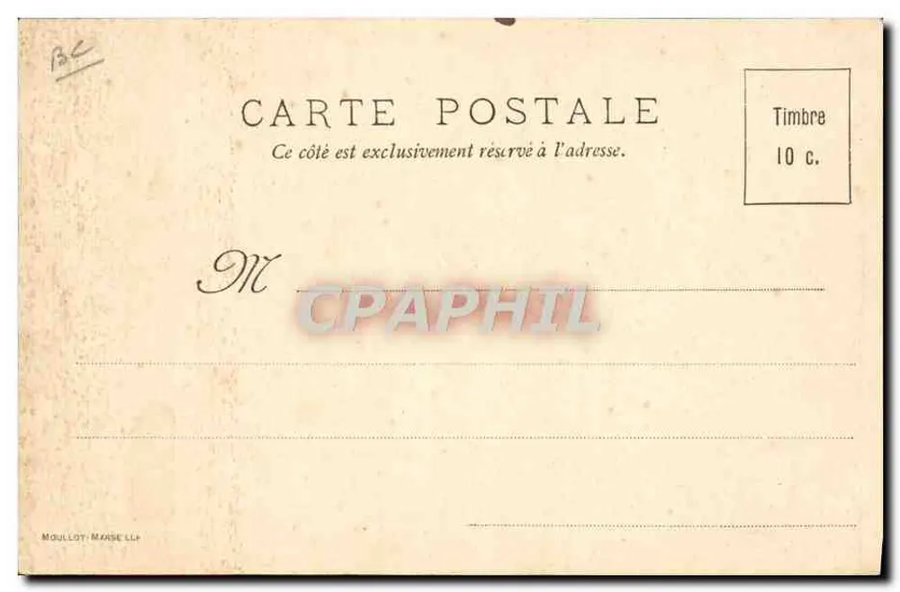 Dampfer-Yacht "ILE-DE-FRANCE" — maritime Zeichnung — Moullet-Marse LLP - Rückseite