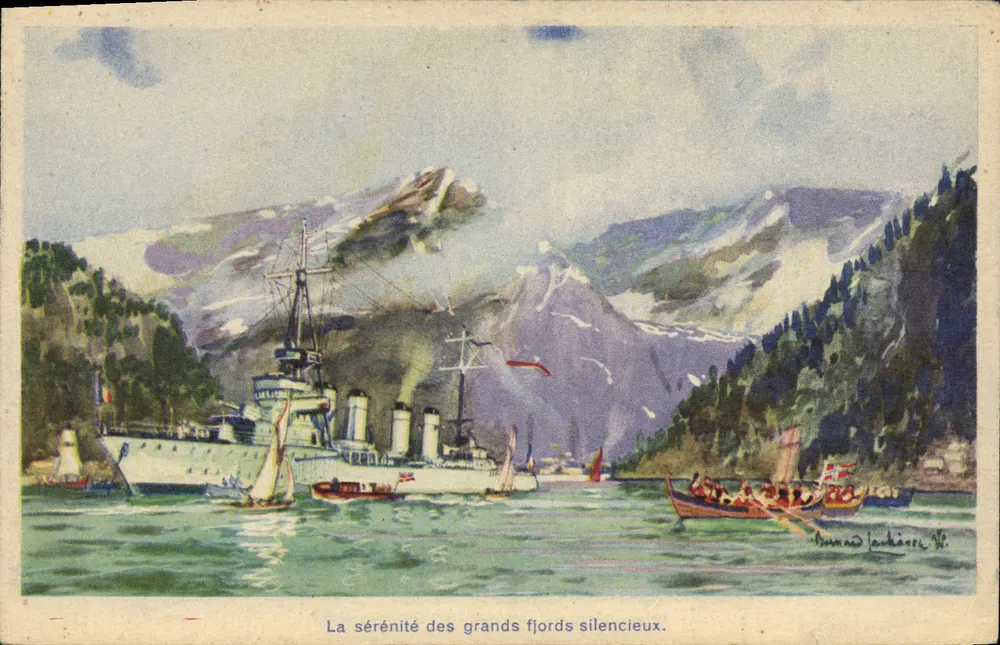 Der Torpedoboot "Lion" in Norwegen — Bernard Lachèvre, Nr. 2 - Vorderseite