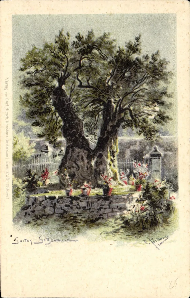Jardim de Getsemani — Editora: Verlag von Carl Hirsch, Konstanz (Bade) - Frente