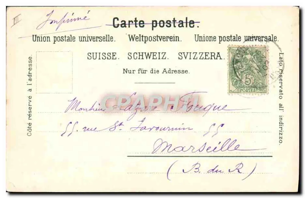 Zwei karikaturierte metallene Figuren — Zeichnung von T. Schmidt — Nr. 13048 - Rückseite