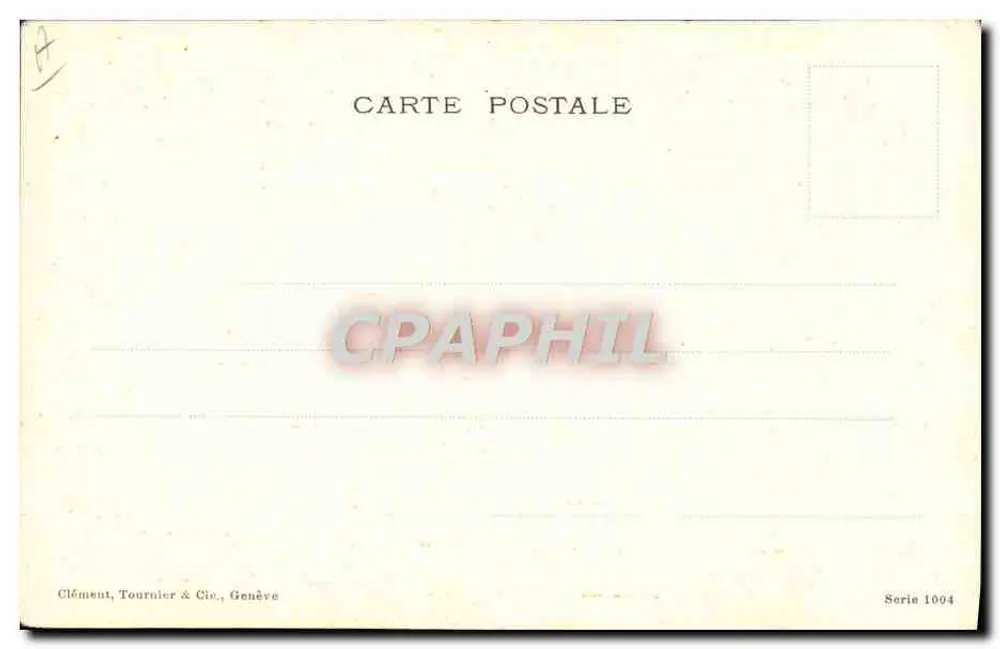 Bonne Action — H. Schmidt — Clément, Tournier & Cie, Genf, Serie 1004 - Rückseite