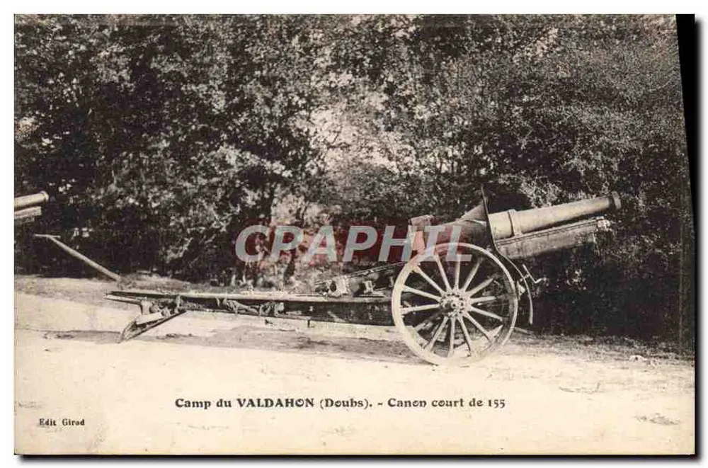 Camp du Valdahon (Doubs) — 155-mm-Haubitze — Edit Girod - Vorderseite