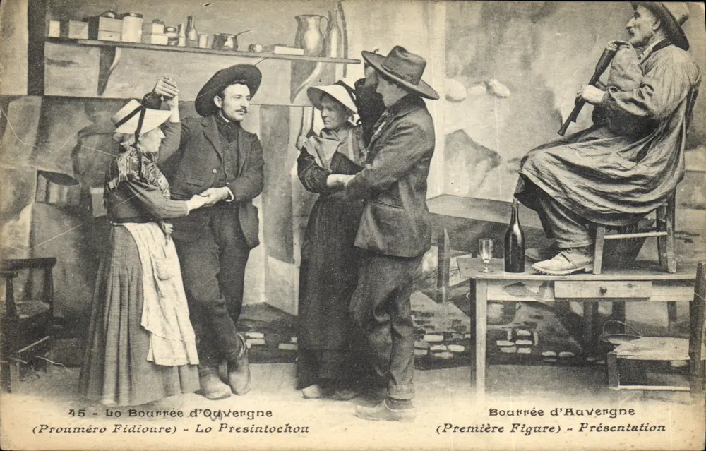 Bourrée d'Auvergne — Primeira Figura — Apresentação — Editor não identificado, n° 45 - Frente