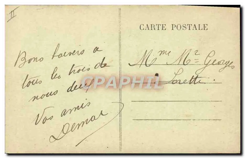O Bouquet do Noivo — Le Bourbonnais, n° 6379 - Verso