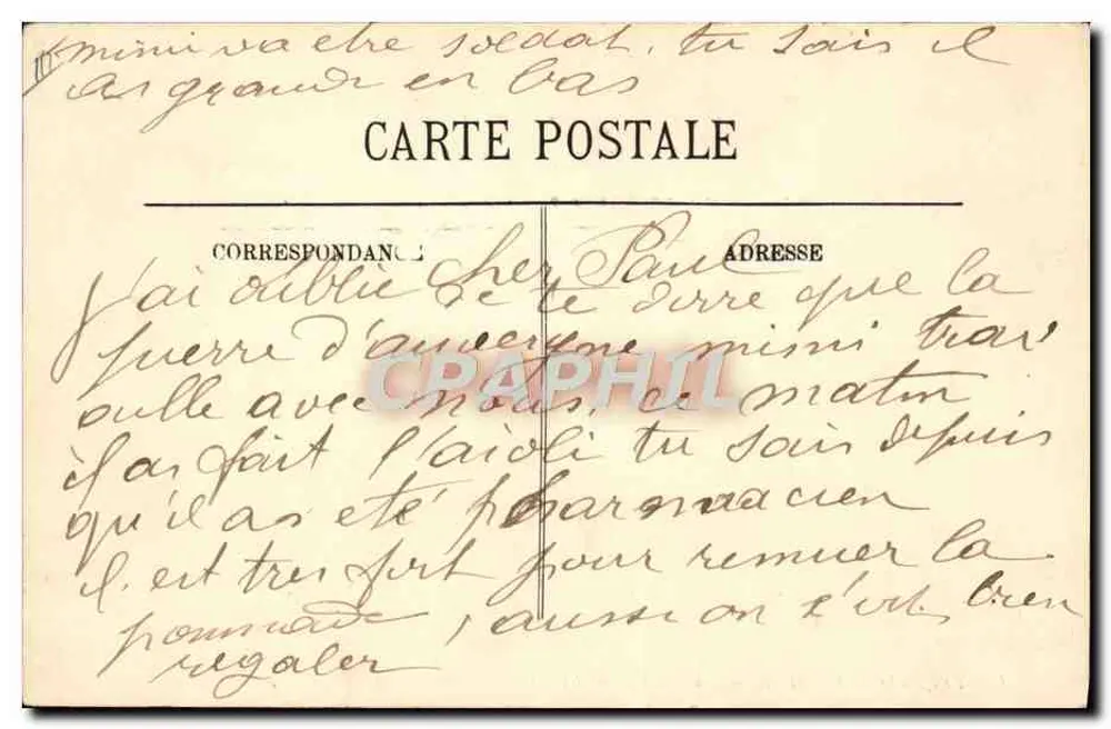 Auvergne — La Bourrée — LL. - Verso