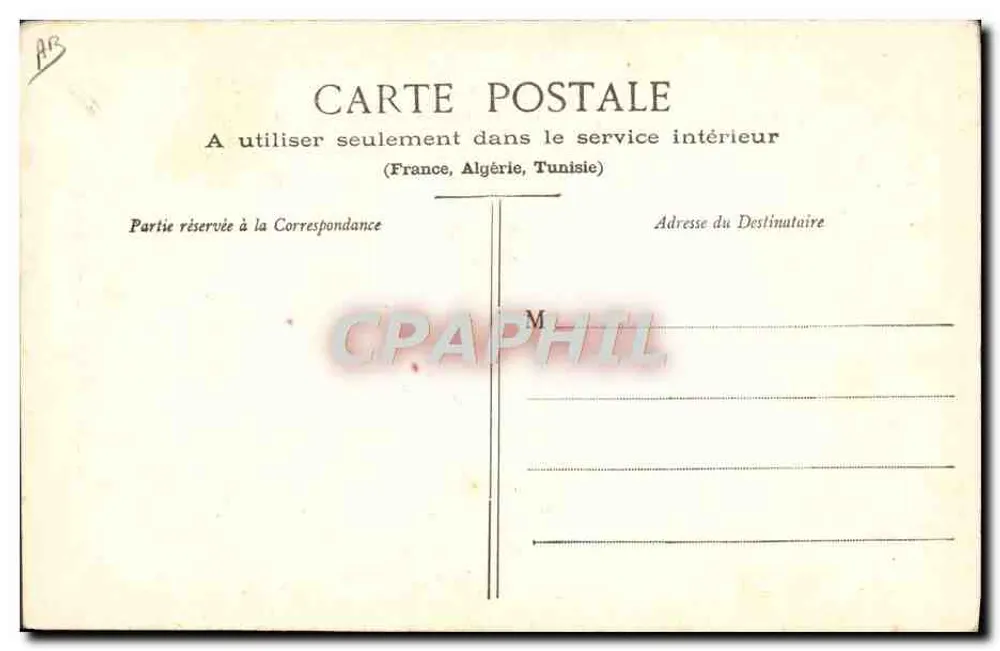 Auvergne - Costume di Latour — Lib. Bongé-Béal, 21 Rue de l'Écu, Clermont-Ferrand, n°155 - Verso