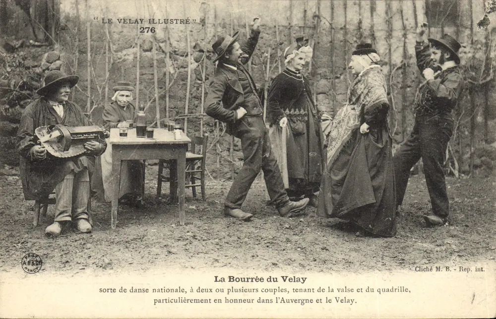 A Bourrée do Velay — dança nacional — "LE VELAY ILLUSTRÉ" n°276 - Frente