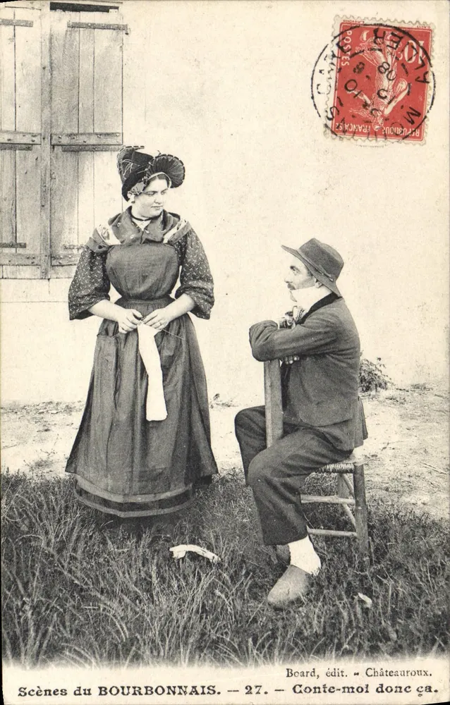 Cenas do BOURBONNAIS — 27 — Conte-moi donc ça. — Board, edição — Châteauroux. - Frente