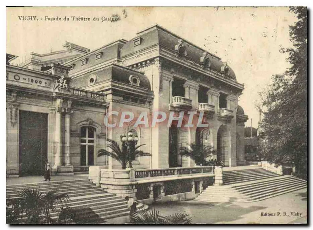 Vichy - Fachada do Teatro do Casino — Editor P. B., Vichy - Frente