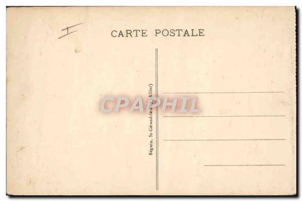 Vichy - Terrasse und Theater des Casinos — Verlag Lébèl, Nr. 121 - Rückseite