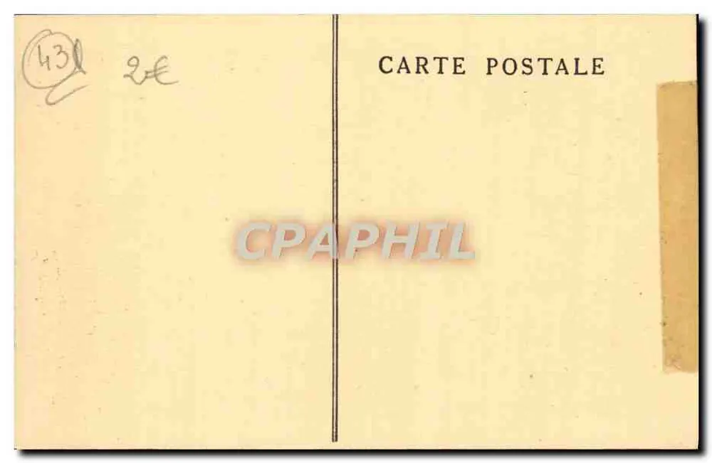 La Chaise-Dieu — Der Portal der Kirche — Verlag Beal - Rückseite