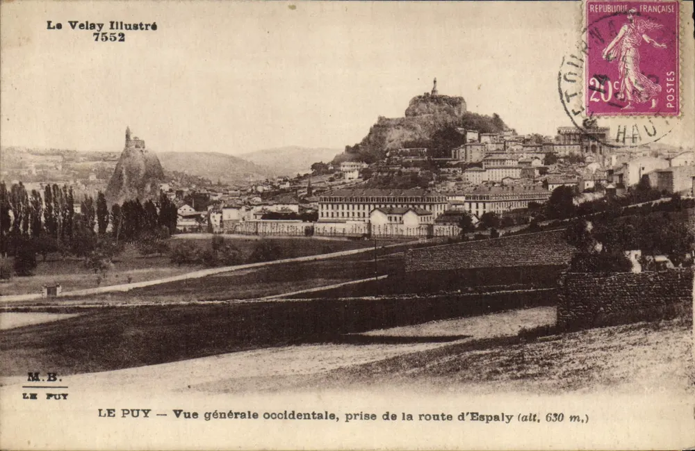 Le Puy — Allgemeine westliche Ansicht — Le Velay Illustré 7552 - Vorderseite