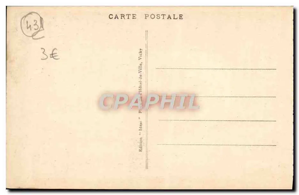 Le Puy - Der Tempel der Diane (Monument historique) und der Puy Aiguiilhe — Ideal, n° 8057 - Rückseite