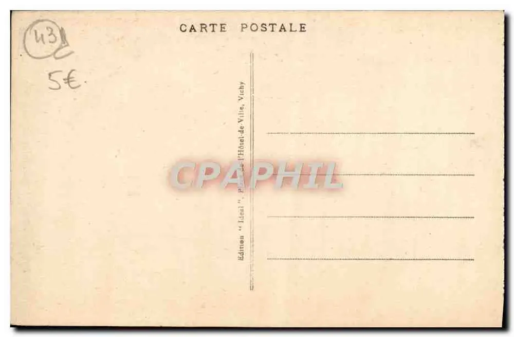 Le Puy - Tor und Straße Saint Georges — Serie 8045, Verlag Idéal - Rückseite