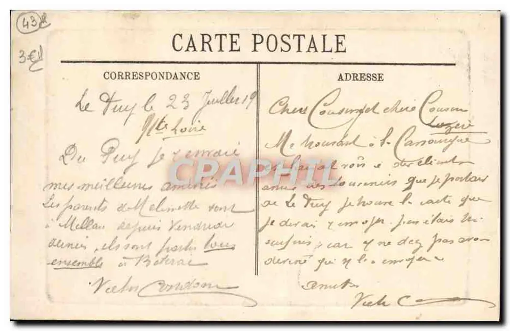 Le Puy — O Piccher Cornaille — Edição 249, Le Puy - Verso