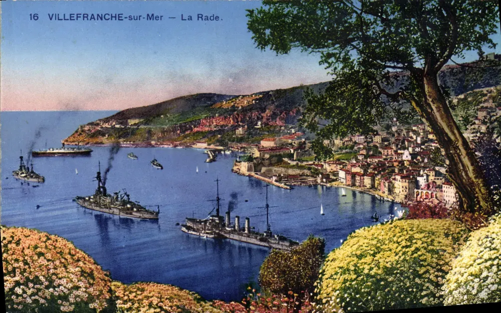 Villefranche-sur-Mer — Der Hafen — Photochromie A.D.I.A. NICE - Vorderseite