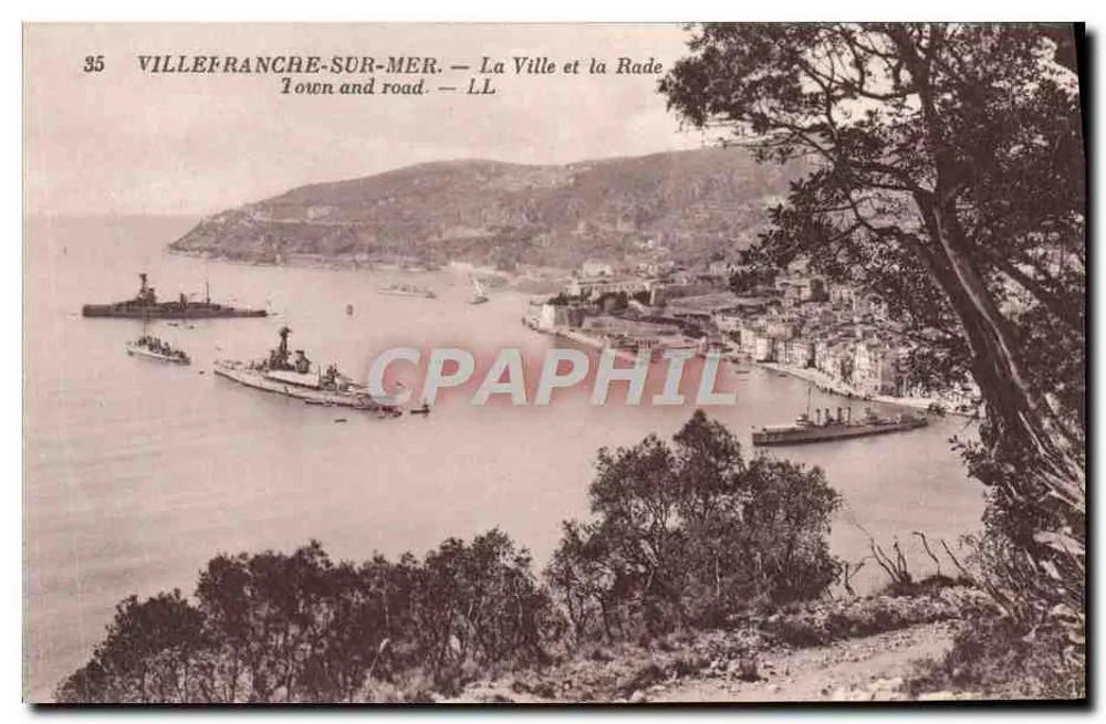 Villefranche-sur-Mer — Die Stadt und der Hafen — LL - Vorderseite