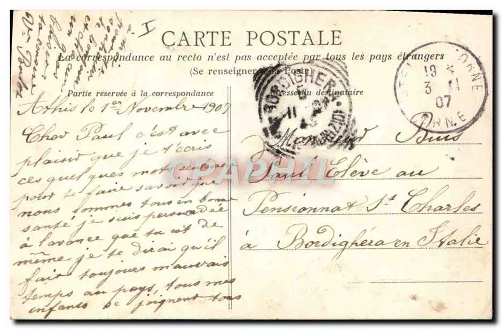 Athis — O Templo Protestante — Maison Jeanne d'Arc, Fliers - Verso