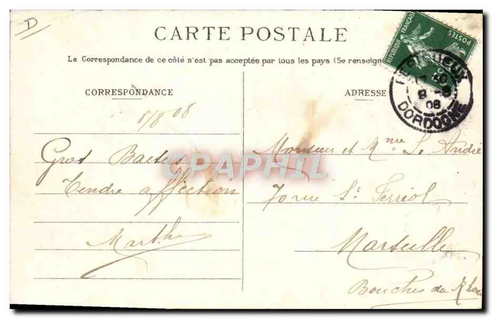 Périgueux — Zwei Périgords auf Trüffelsuche — Nouvelles Galeries, Périgueux - Rückseite