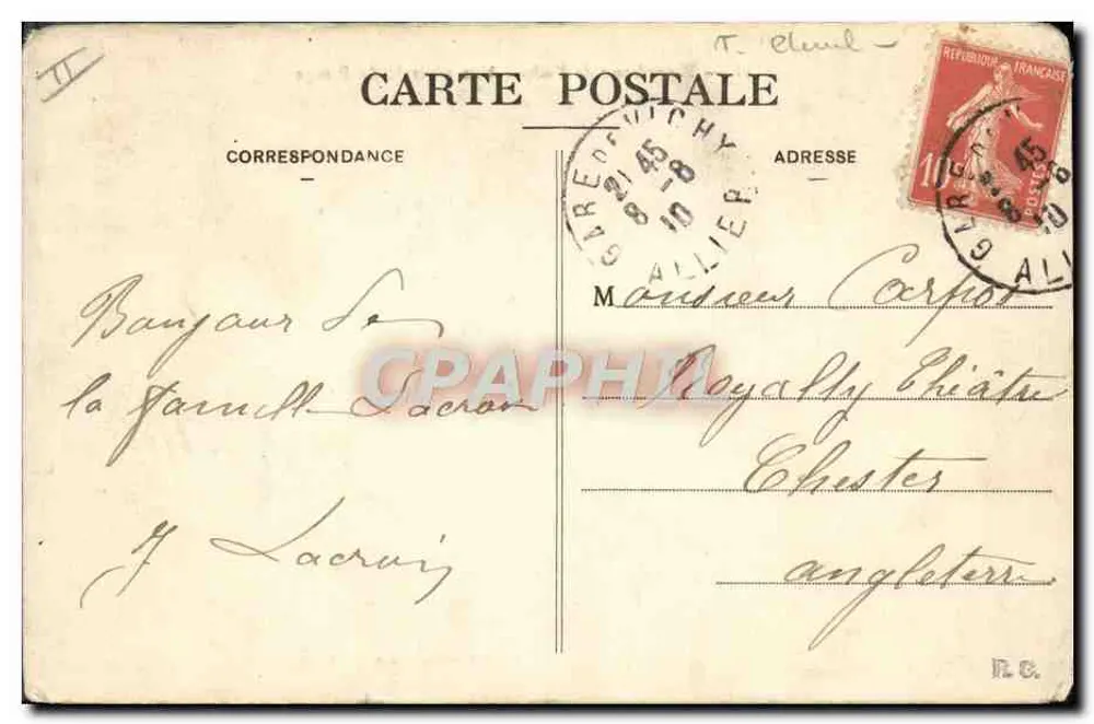 Hippodrom von Vichy — Allgemeiner Blick auf das Pesage — Frankreich, phototypiste, Vichy - Rückseite