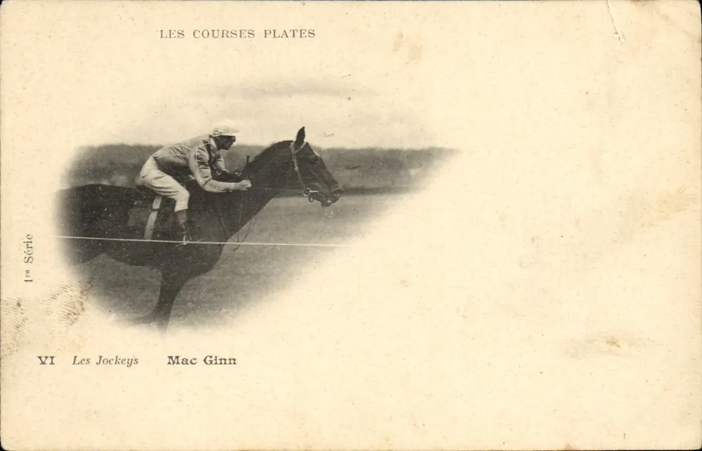 Les Jockeys Mac Ginn — course de cheval à Mac Ginn — 1re Série, n° VI - Frente