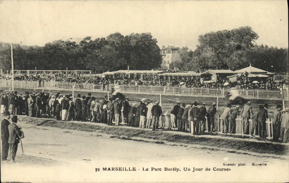 Marseille - Der Parc Borély. Ein Tag der Pferderennen — Guende fot. Marseille - Vorderseite