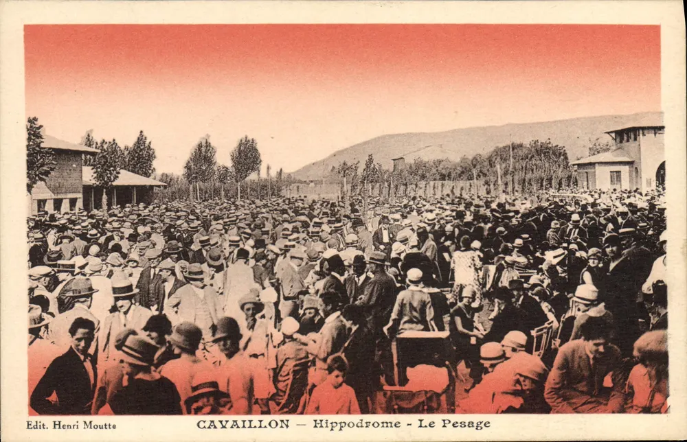 Cavaillon – Hippodrome – Das Wiegen – Edit. Henri Moutte - Vorderseite