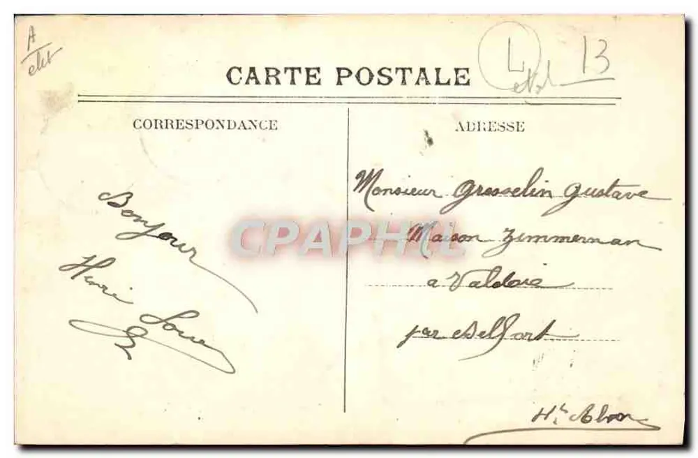 Marseille - Das Rennplatz des Parc Borély - IC - Rückseite