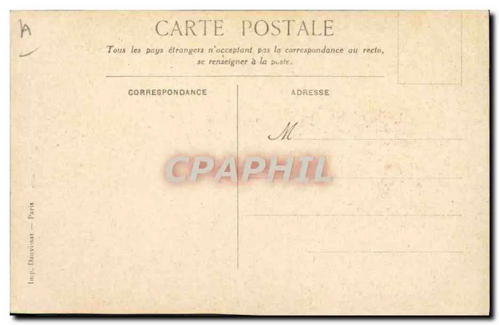 Ponte Velha em Castres — vista pitoresca — Imp. Dauvissat - Paris - Verso